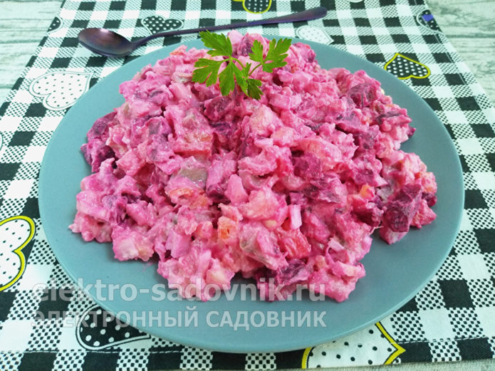 ленивая селедка под шубой