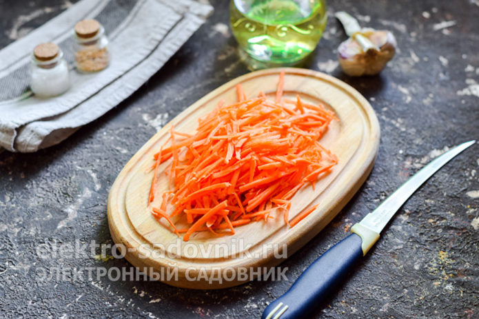 натереть морковь на терке