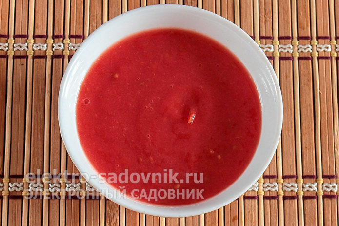 помидоры пюрировать