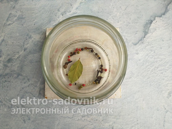 выложить сухие специи