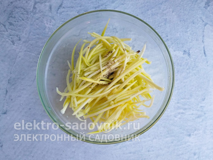 кабачок натереть
