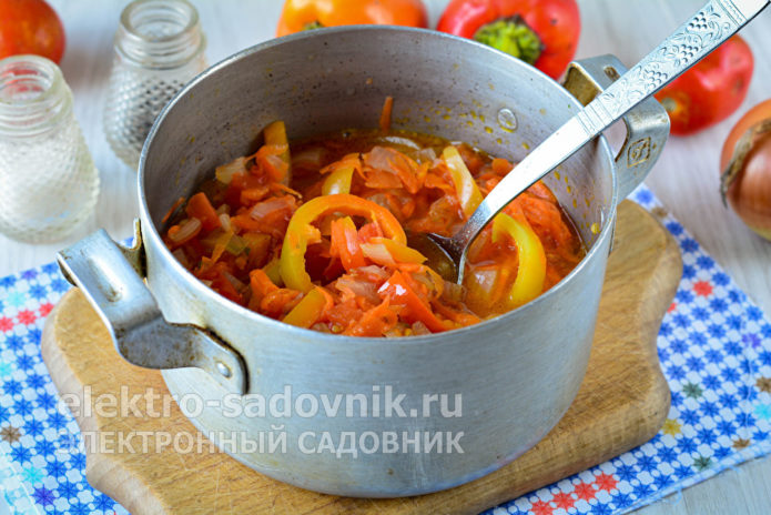 перемешать ложкой